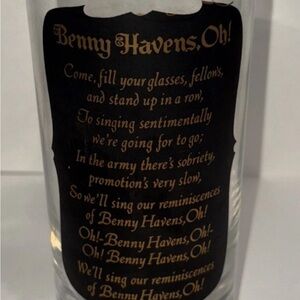Vintage West Point Gold Logo Art Benny Havens Oh! Libby Whiskey Glasses Lot of 7